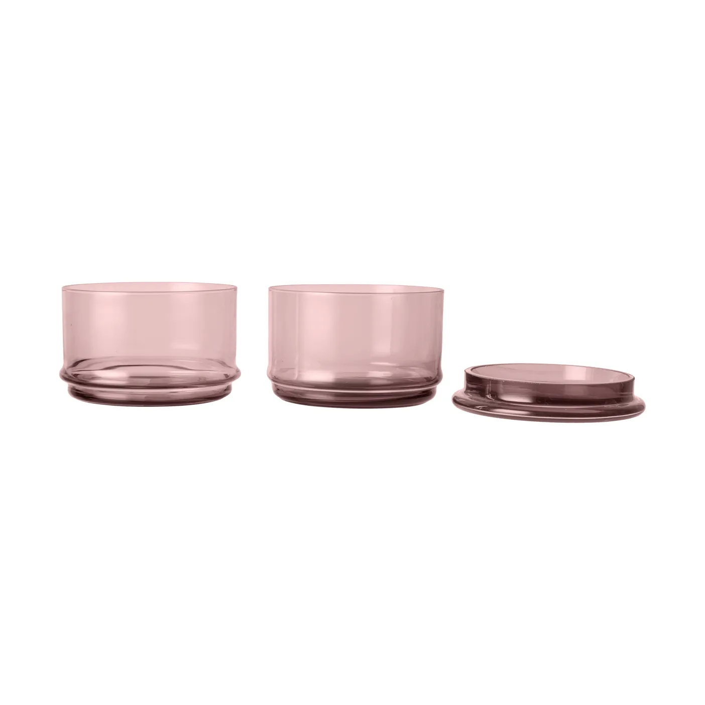 Boya στοιβαζόμενα δοχεία, 2 τεμάχια, mauve Ferm Living