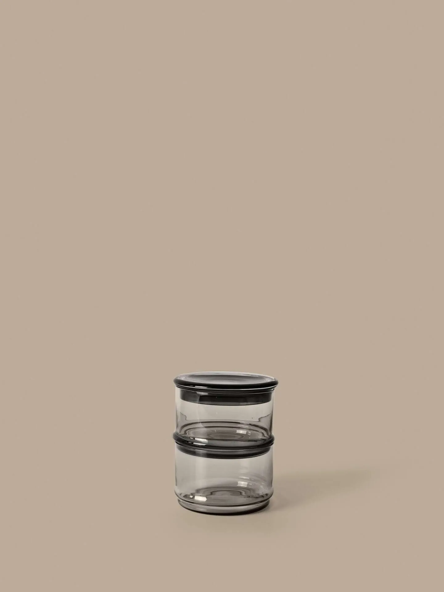 Boya στοιβαζόμενα δοχεία, 2 τεμάχια, smoked grey Ferm Living