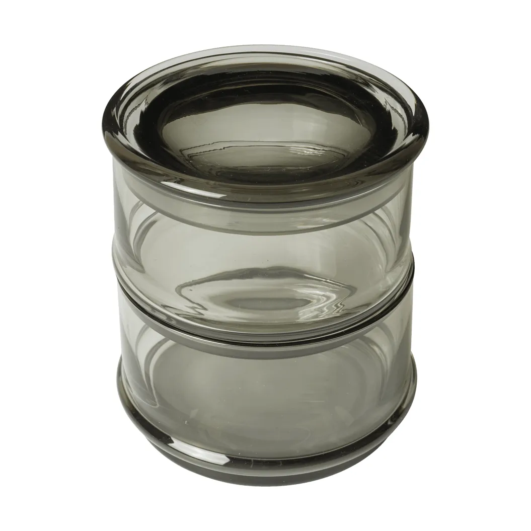 Boya στοιβαζόμενα δοχεία, 2 τεμάχια, smoked grey Ferm Living