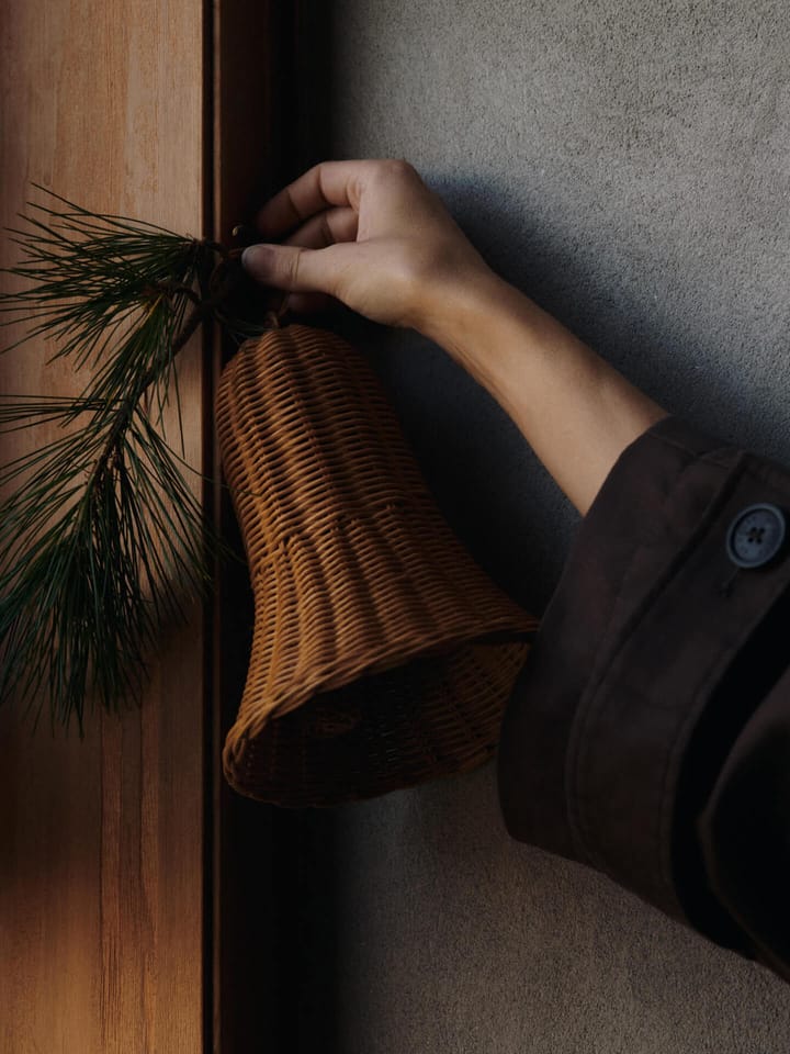Braided bells διακοσμητικό χριστουγεννιάτικο στολίδι 20 εκ. (σετ 2 τεμαχίων), Natural Ferm Living