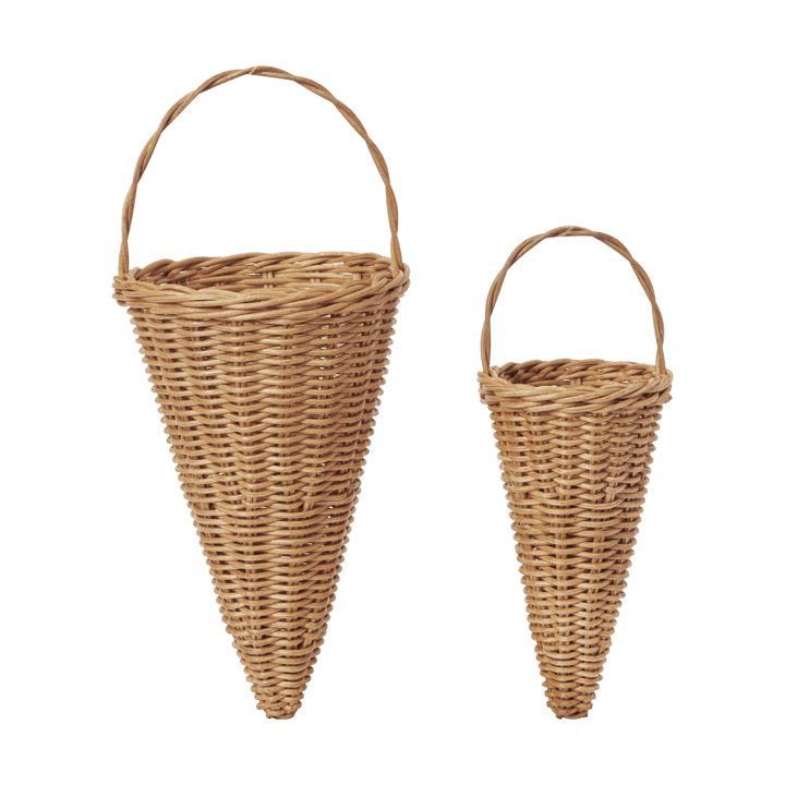 Braided cones διακοσμητικό χριστουγεννιάτικο στολίδι 18 εκ. - Natural - Ferm Living