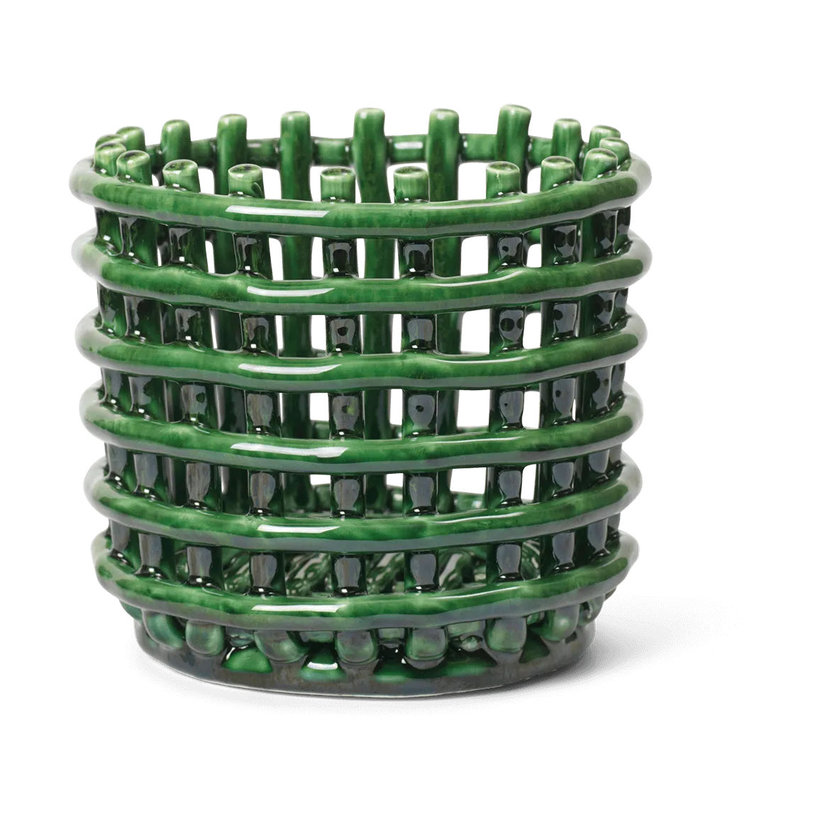 Braided καλάθι απλύτων, Emerald Green Ferm Living