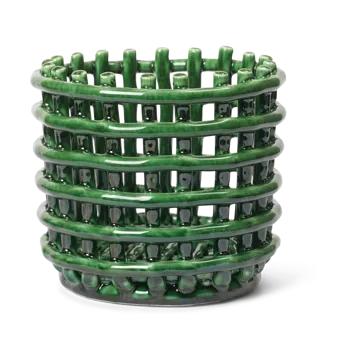 Braided καλάθι απλύτων - Emerald Green - Ferm Living