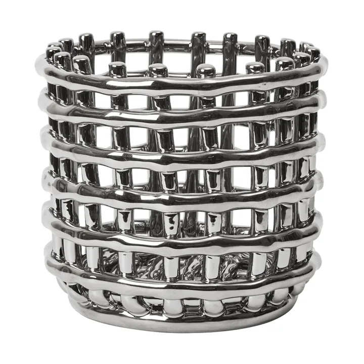 Braided καλάθι απλύτων - Silver - Ferm Living