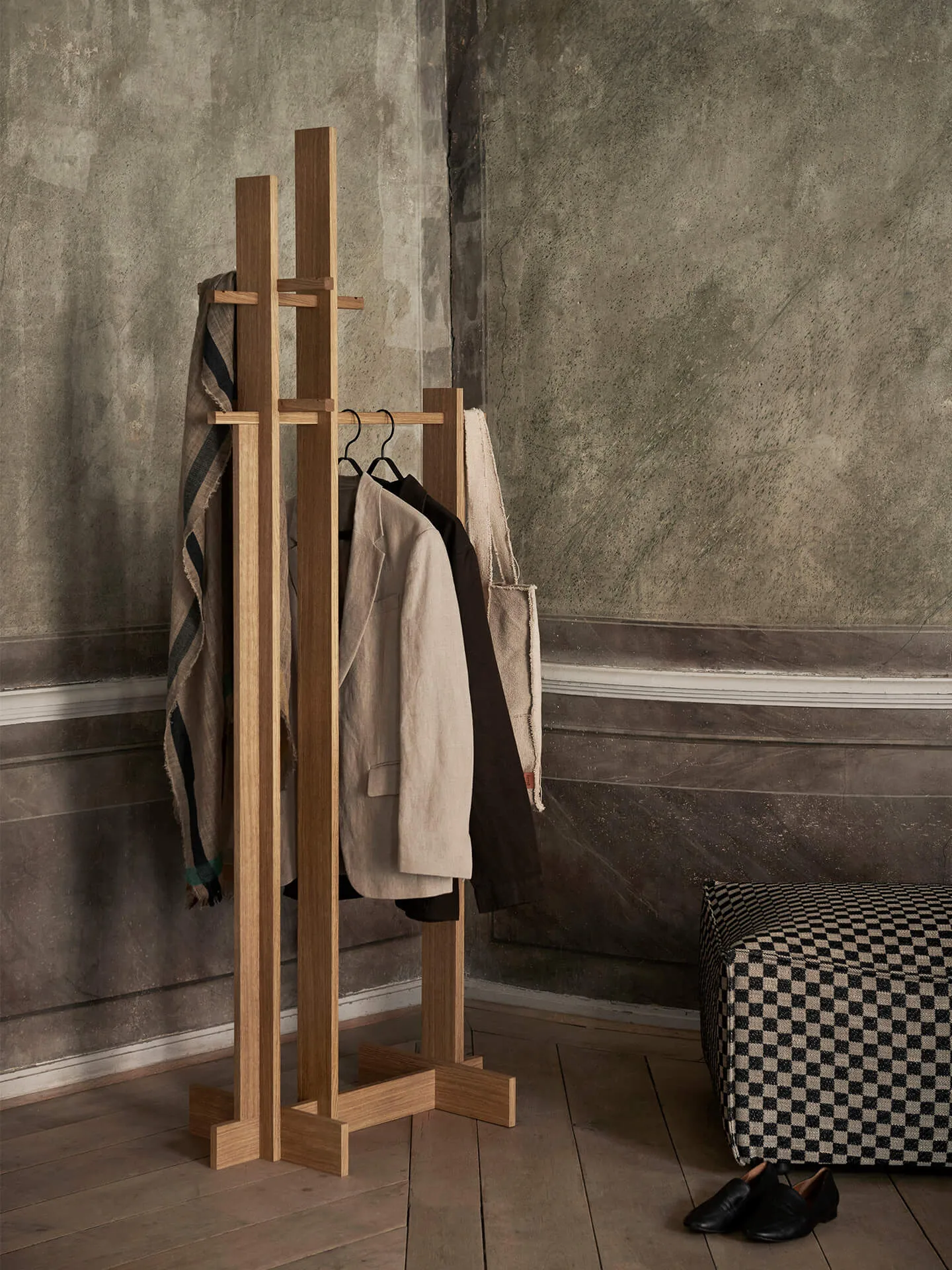 Bridge Clothes Stand κρεμάστρα, Λαδωμένη δρυς Ferm Living