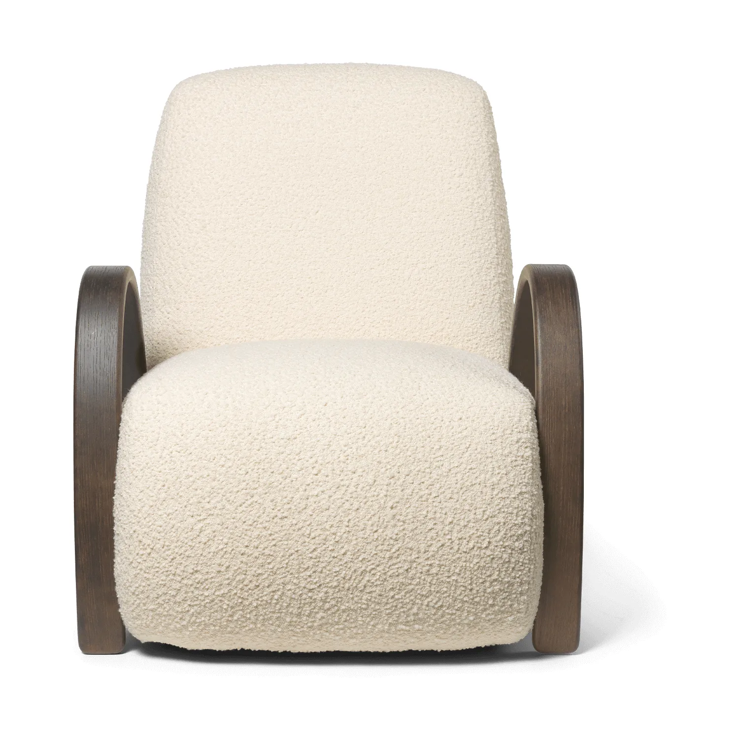 Buur lounge chair Nordic Bouclé, Εκρού Ferm Living