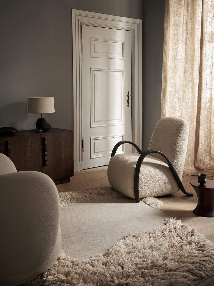 Buur lounge chair Nordic Bouclé, Εκρού Ferm Living