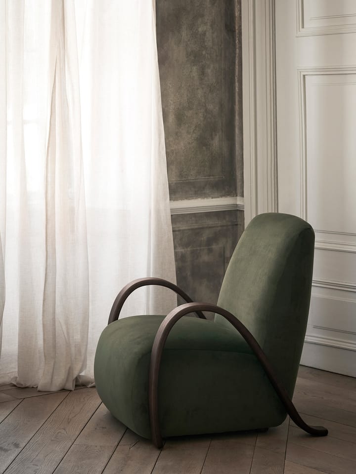 Buur lounge chair Rich Velvet, Πεύκος Ferm Living