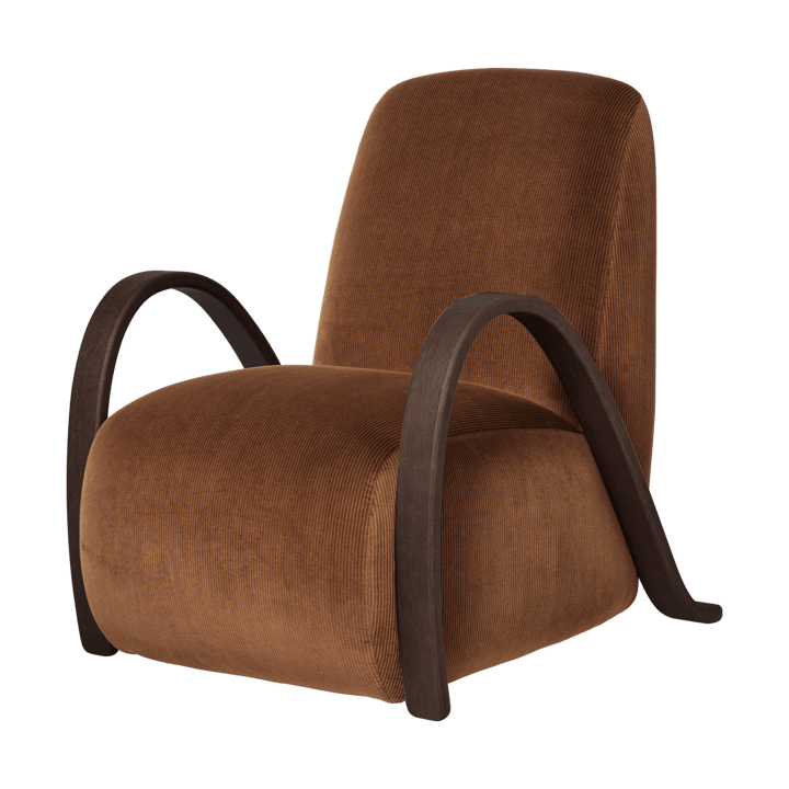 Buur πολυθρόνα lounge devoré βελούδο, Rust Ferm Living