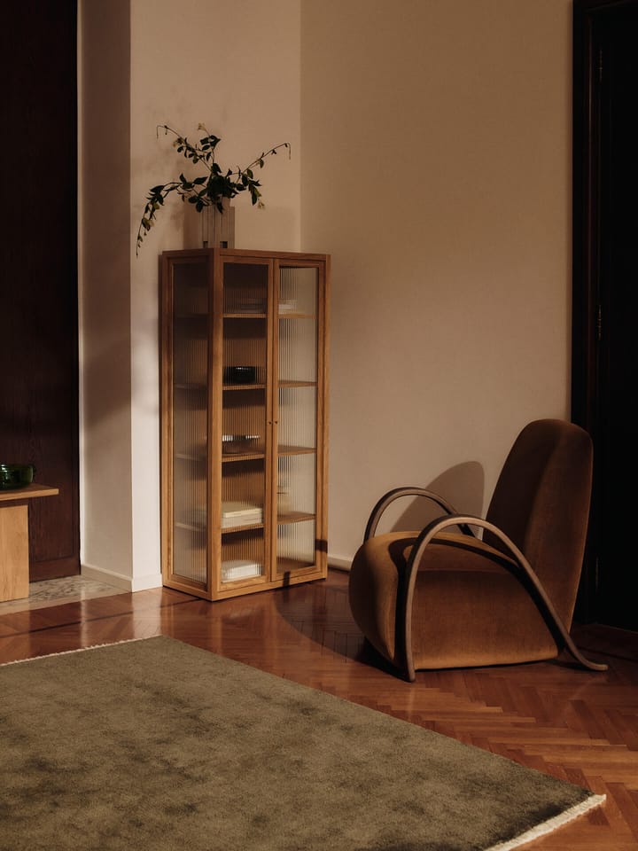 Buur πολυθρόνα lounge devoré βελούδο, Rust Ferm Living