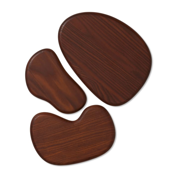 Σανίδα κοπής Cairn 3 κομμάτια, Dark Brown Ferm Living