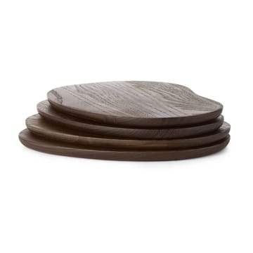 Δίσκος βουτύρου Cairn 4 τεμαχίων - Dark brown - Ferm Living