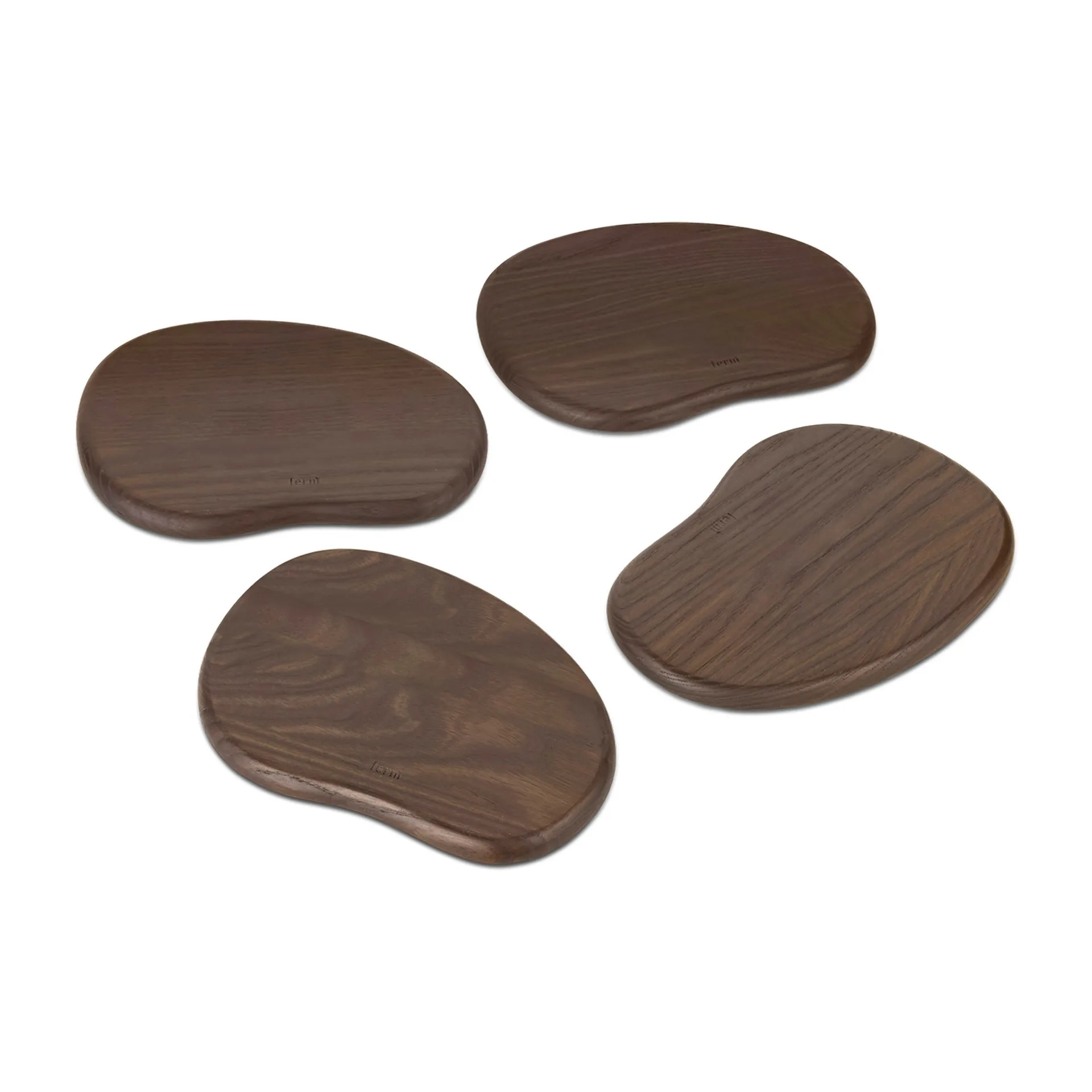 Δίσκος βουτύρου Cairn 4 τεμαχίων, Dark brown Ferm Living