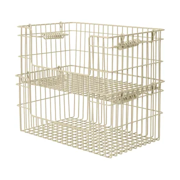 Cala στοιβαζόμενο καλάθι 2 τεμάχια - Cashmere, 28,7x18x13 εκ. - Ferm Living
