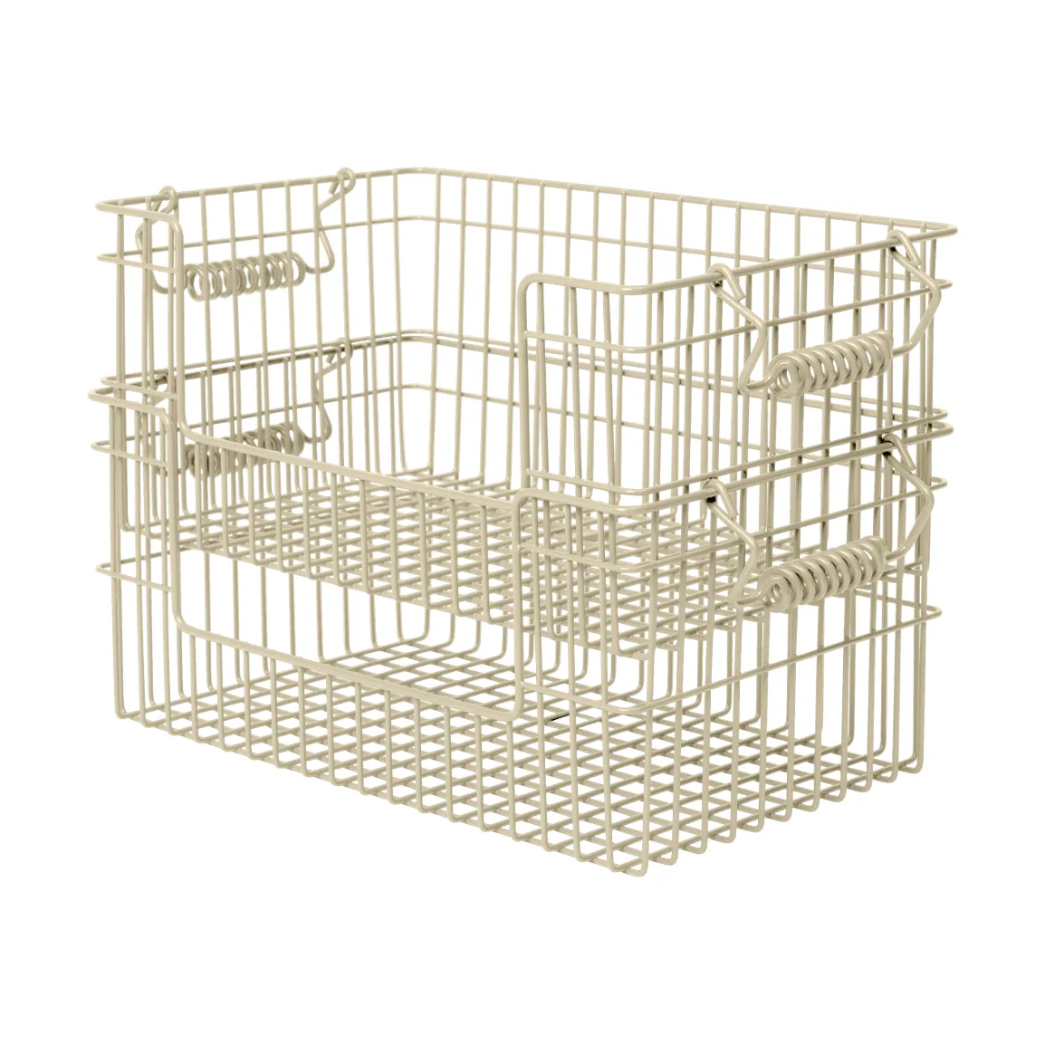 Cala στοιβαζόμενο καλάθι 2 τεμάχια, Cashmere, 28,7x18x13 εκ. Ferm Living