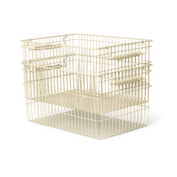 Καλάθι Cala στοιβαζόμενο 2 τεμάχια - Cashmere, 36,2x26,2x20,2 cm - Ferm Living