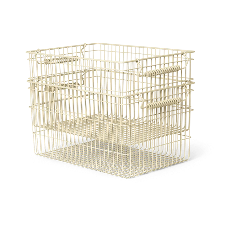 Καλάθι Cala στοιβαζόμενο 2 τεμάχια - Cashmere, 36,2x26,2x20,2 cm - Ferm Living