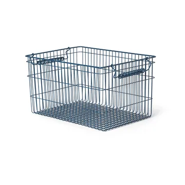 Καλάθι Cala στοιβαζόμενο 2 τεμάχια - Dark blue, 36,2x26,2x20,2 cm - Ferm Living