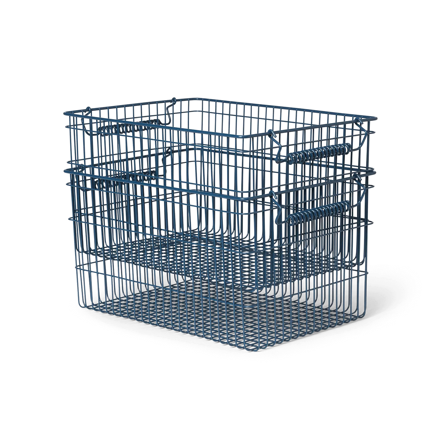 Καλάθι Cala στοιβαζόμενο 2 τεμάχια, Dark blue Ferm Living