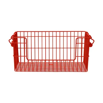 Cala στοιβαζόμενο καλάθι 2 τεμάχια - Poppy red, 28,7x18x13 εκ. - Ferm Living