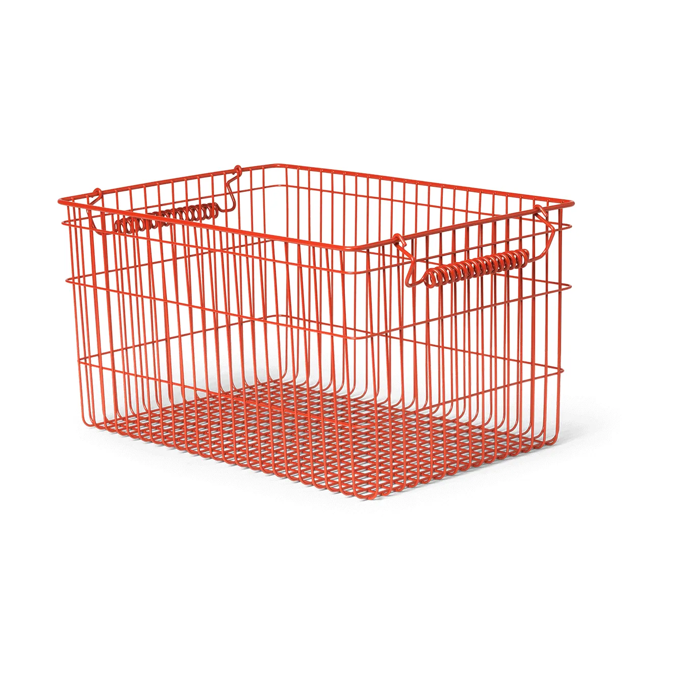 Καλάθι Cala στοιβαζόμενο 2 τεμάχια, Poppy red, 36,2x26,2x20,2 cm Ferm Living
