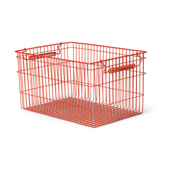 Καλάθι Cala στοιβαζόμενο 2 τεμάχια - Poppy red - Ferm Living