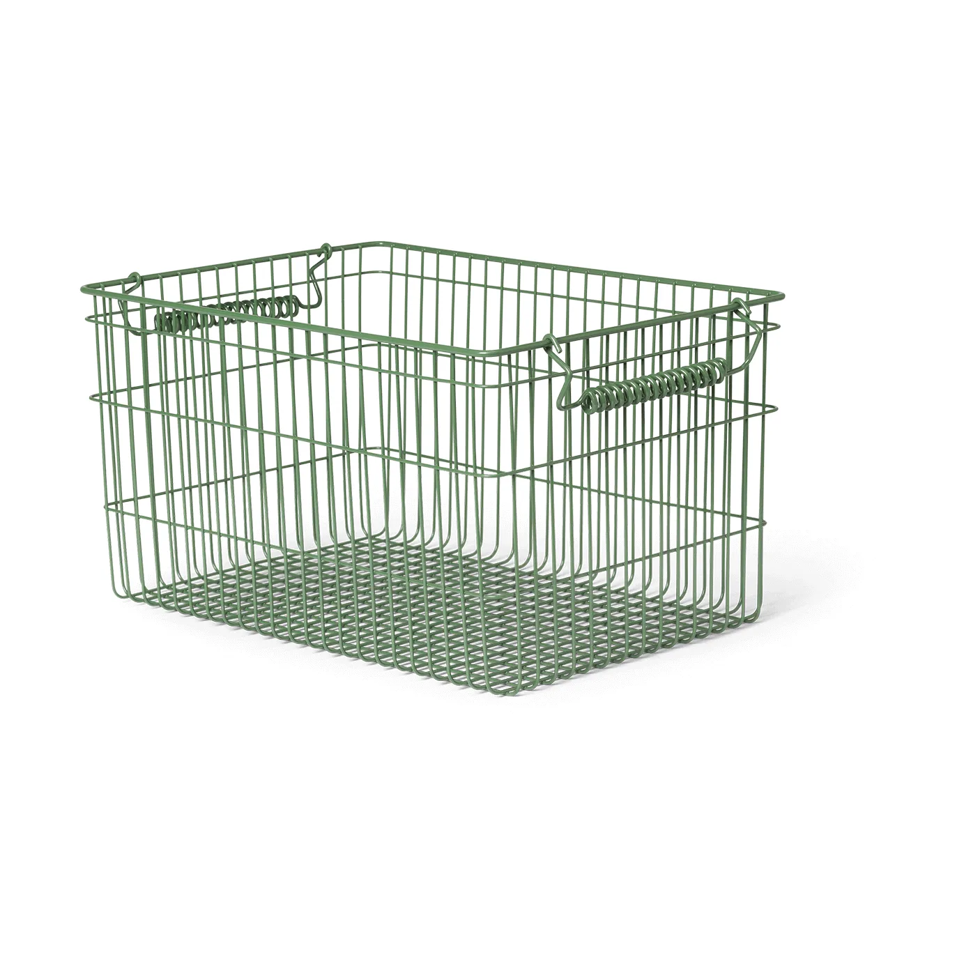 Καλάθι Cala στοιβαζόμενο 2 τεμάχια, Verdant green, 36,2x26,2x20,2 cm Ferm Living