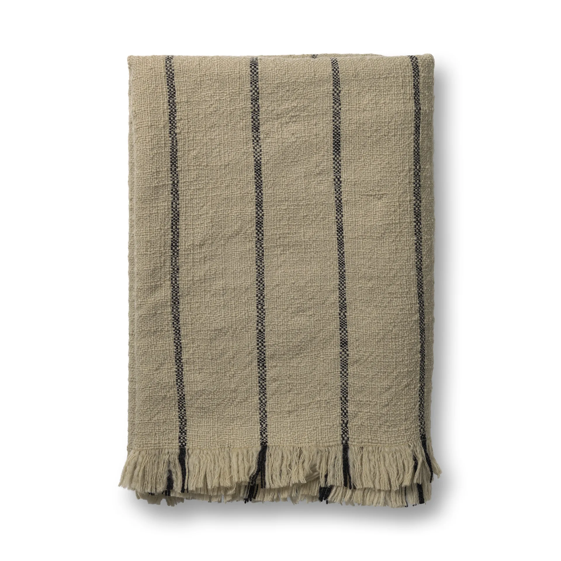 Calm μάλλινο ριχτάρι 120x180 cm, Camel/Black Ferm Living