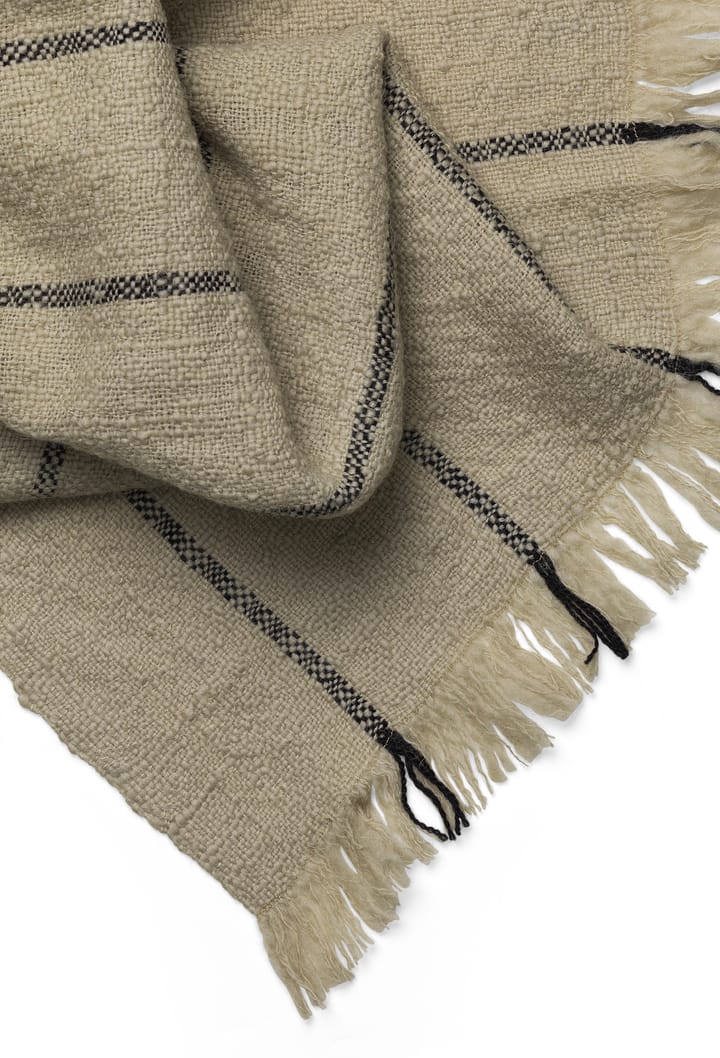 Calm μάλλινο ριχτάρι 120x180 cm, Camel/Black Ferm Living