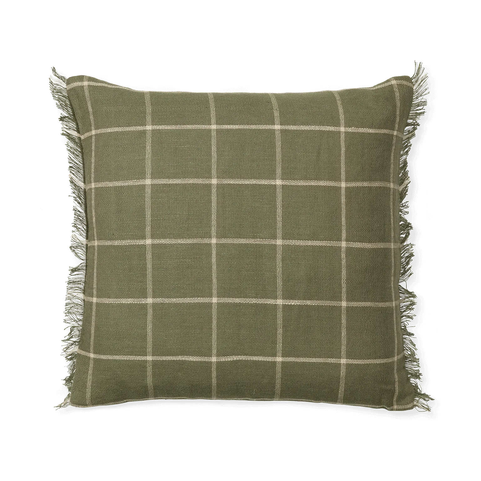 Calm μαξιλαροθήκη 50x50 cm, Ελιά-Ανοικτό Λευκό Ferm Living