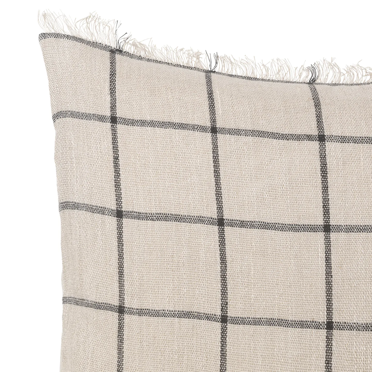 Calm μαξιλάρι camel-black, 48x48 cm Ferm Living