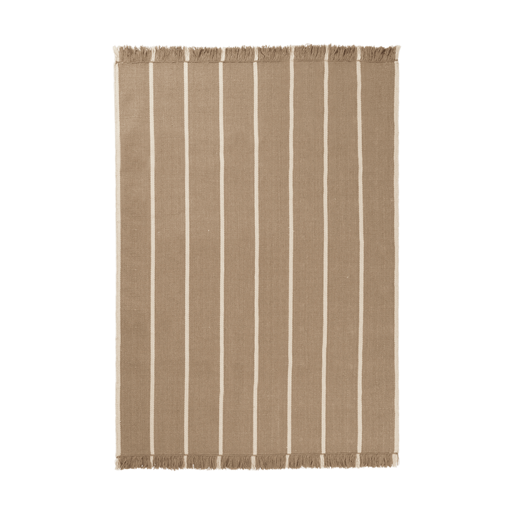 Calm kelim χαλί - Dark Sand, Off-white, 140x200 cm - Ferm Living