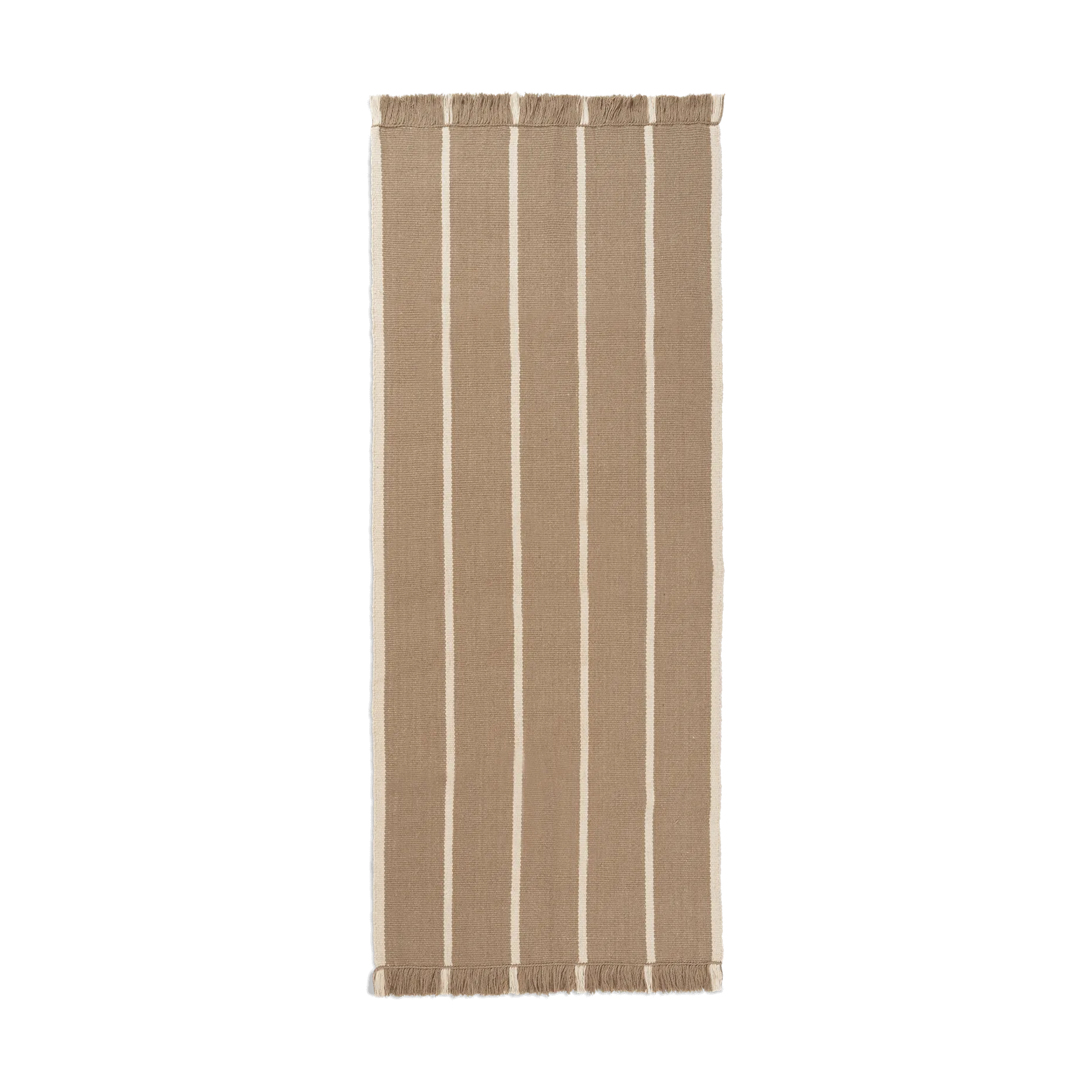 Χαλί διαδρόμου Calm kelim, Dark Sand, Off-white, 80x200 cm Ferm Living