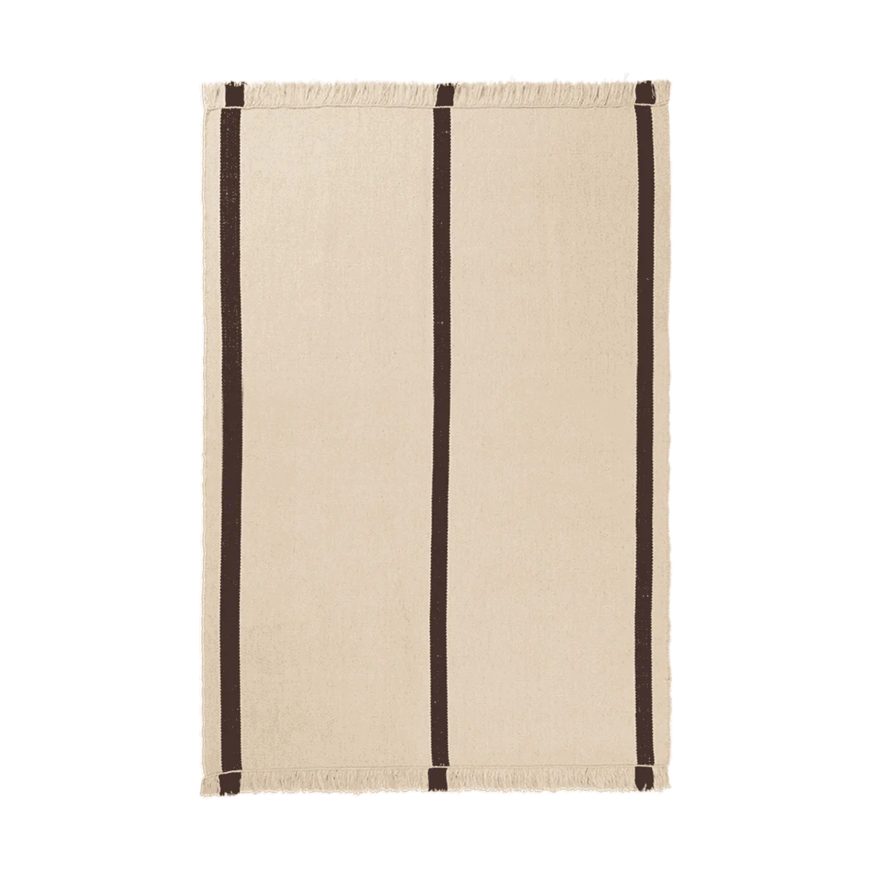 Calm kelim χαλί, Off-white, Coffee, 140x200 cm Ferm Living