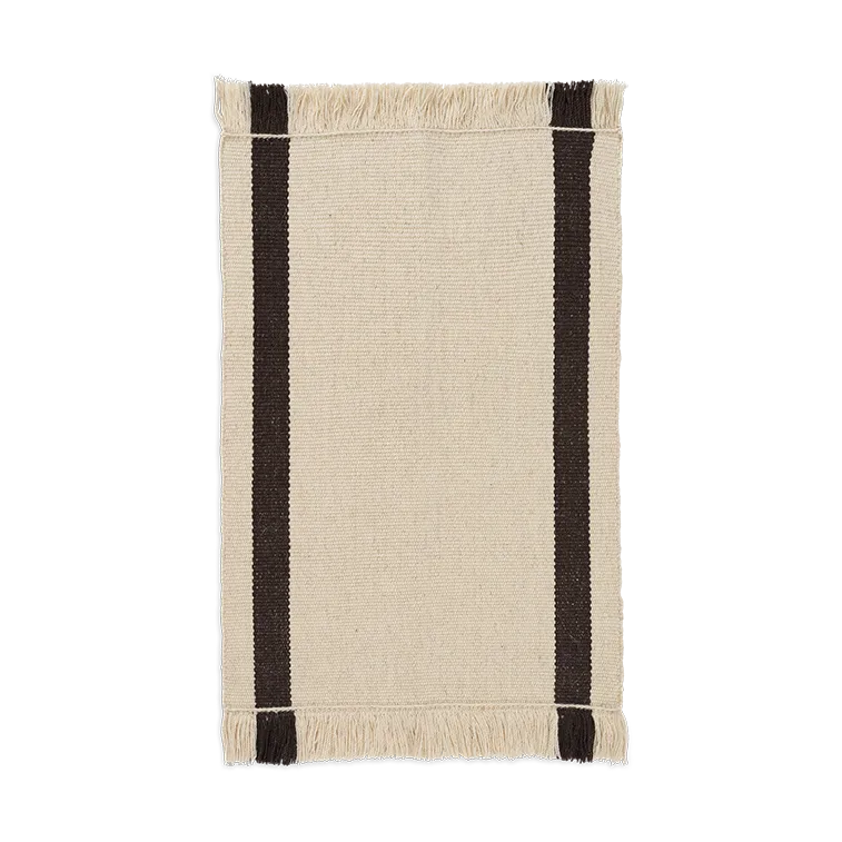 Calm kelim χαλάκι πόρτας, Off-white, Coffee, 50x70 cm Ferm Living