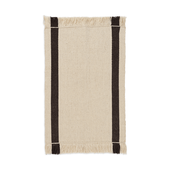 Calm kelim χαλάκι πόρτας - Off-white, Coffee, 50x70 cm - Ferm Living