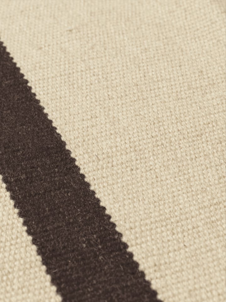 Χαλί διαδρόμου Calm kelim, Off-white, Coffee, 80x200 cm Ferm Living