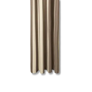 Chambray κουρτίνα μπάνιου - Carob brown-parchment - Ferm Living