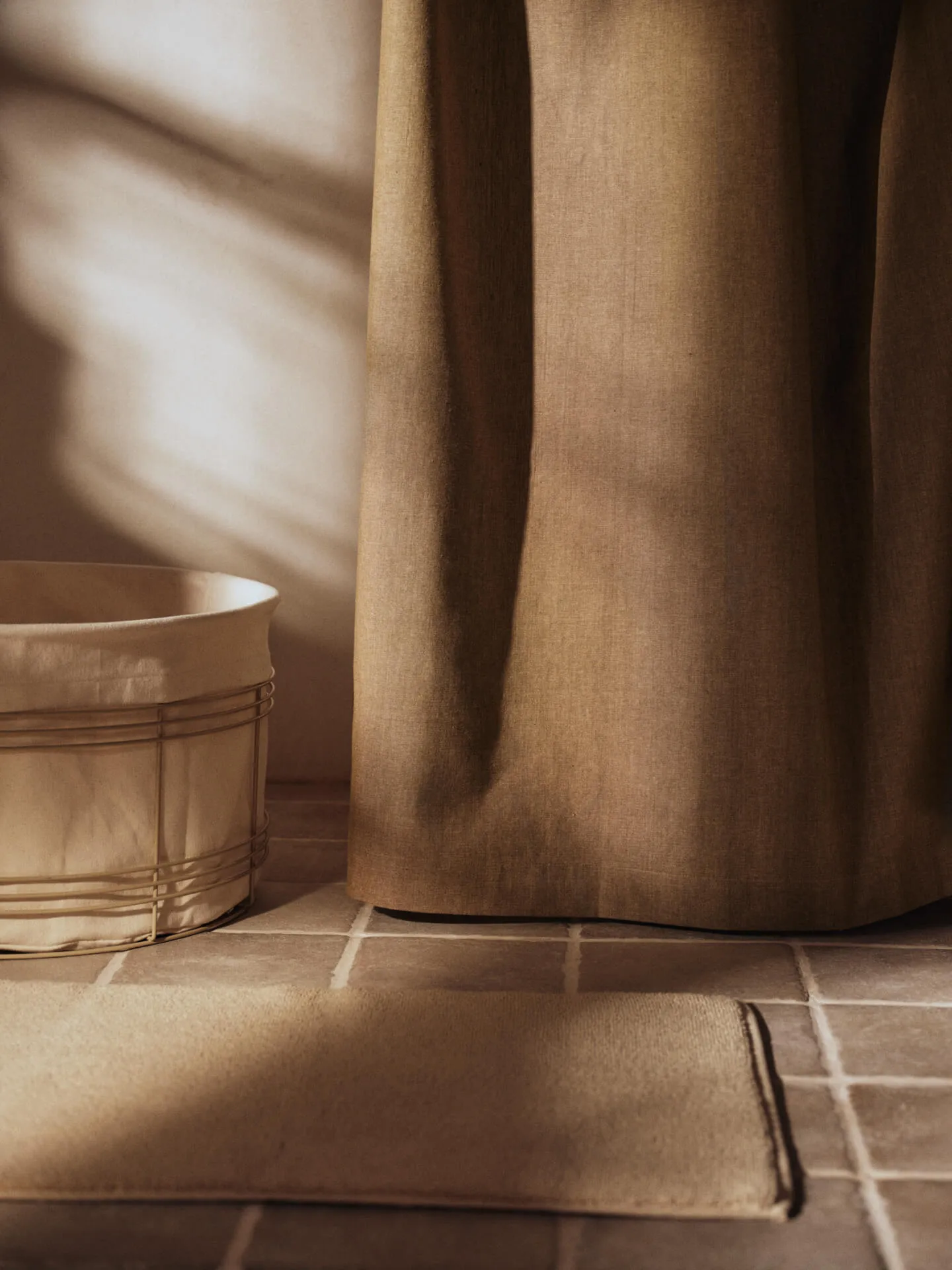 Chambray κουρτίνα μπάνιου, Olive Ferm Living