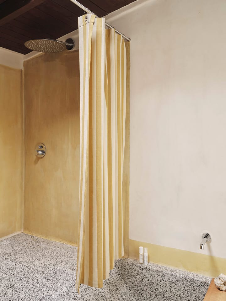 Chambray κουρτίνα μπάνιου, Warm yellow-parchment Ferm Living