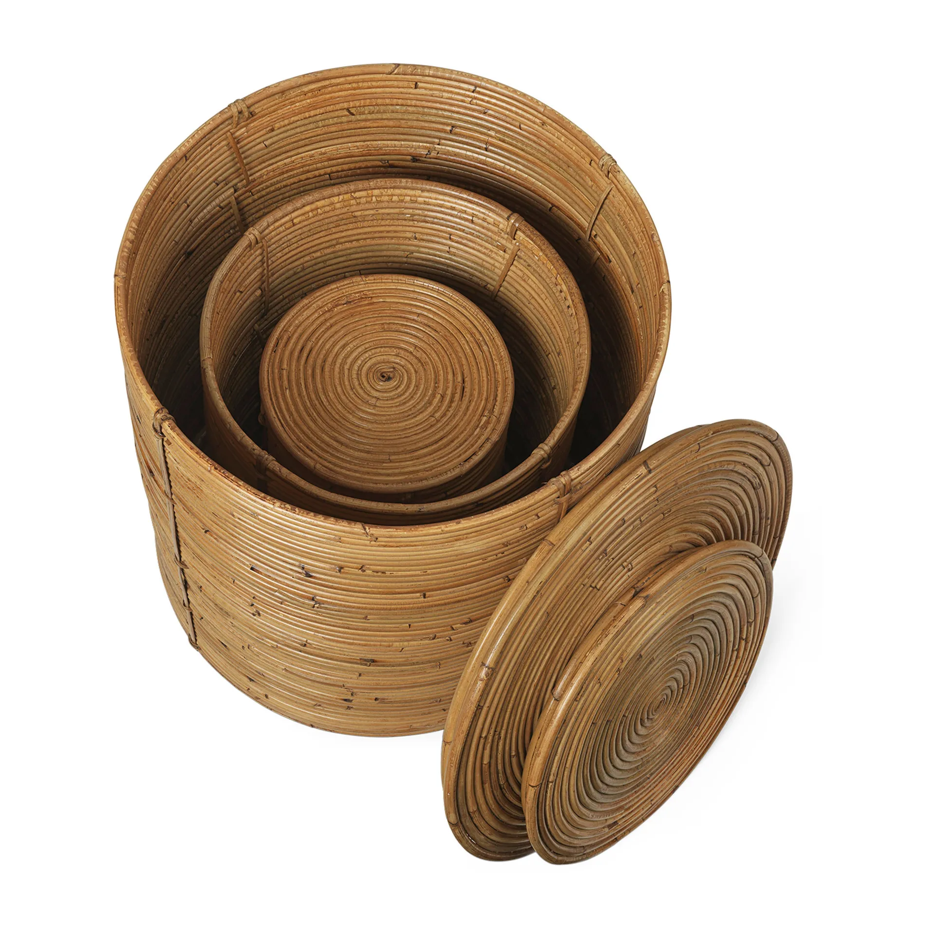 Σετ αποθήκευσης Column 3 κομμάτια, Natural stained Ferm Living