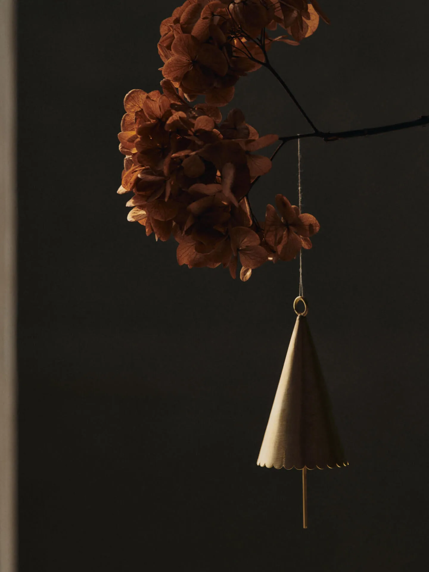 Cone bell διακοσμητικό κρεμαστό (σετ 2 τεμαχίων), Brass Ferm Living