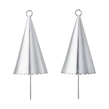 Cone bell διακοσμητικό κρεμαστό 2 τεμάχια - Ασήμι - Ferm Living