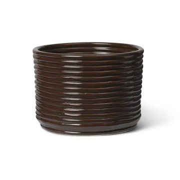 Corduroy γλάστρα Ø20x15 cm - Carob Brown - Ferm Living