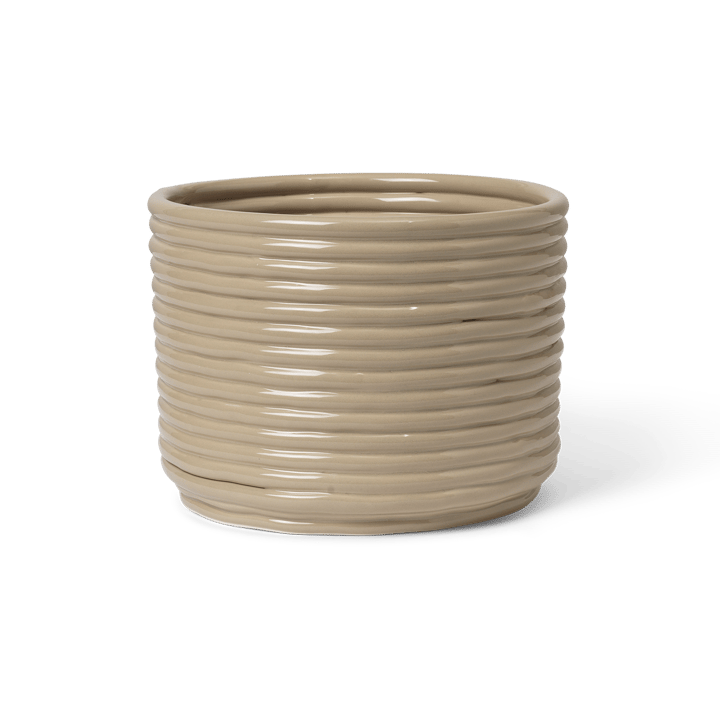 Corduroy γλάστρα Ø20x15 cm - Cashmere - Ferm Living