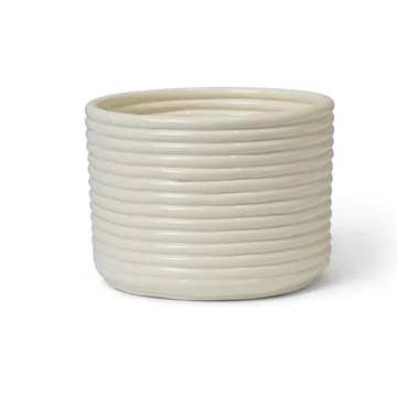 Corduroy γλάστρα Ø20x15 cm - Off white - Ferm Living