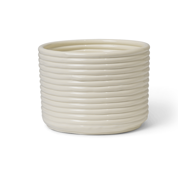 Corduroy γλάστρα Ø20x15 cm - Off white - Ferm Living