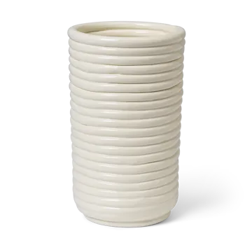Corduroy βάζο 21 cm - Off white - Ferm Living