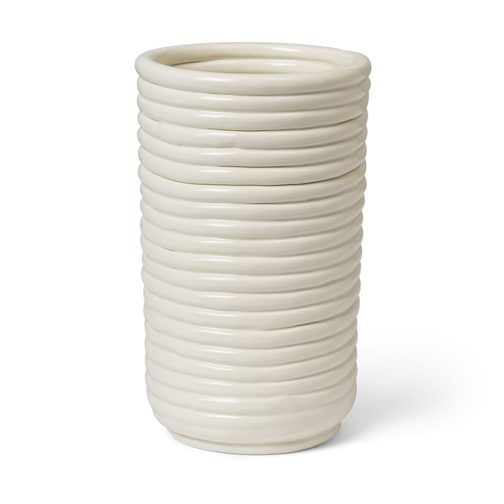 Corduroy βάζο 21 cm - Off white - Ferm Living