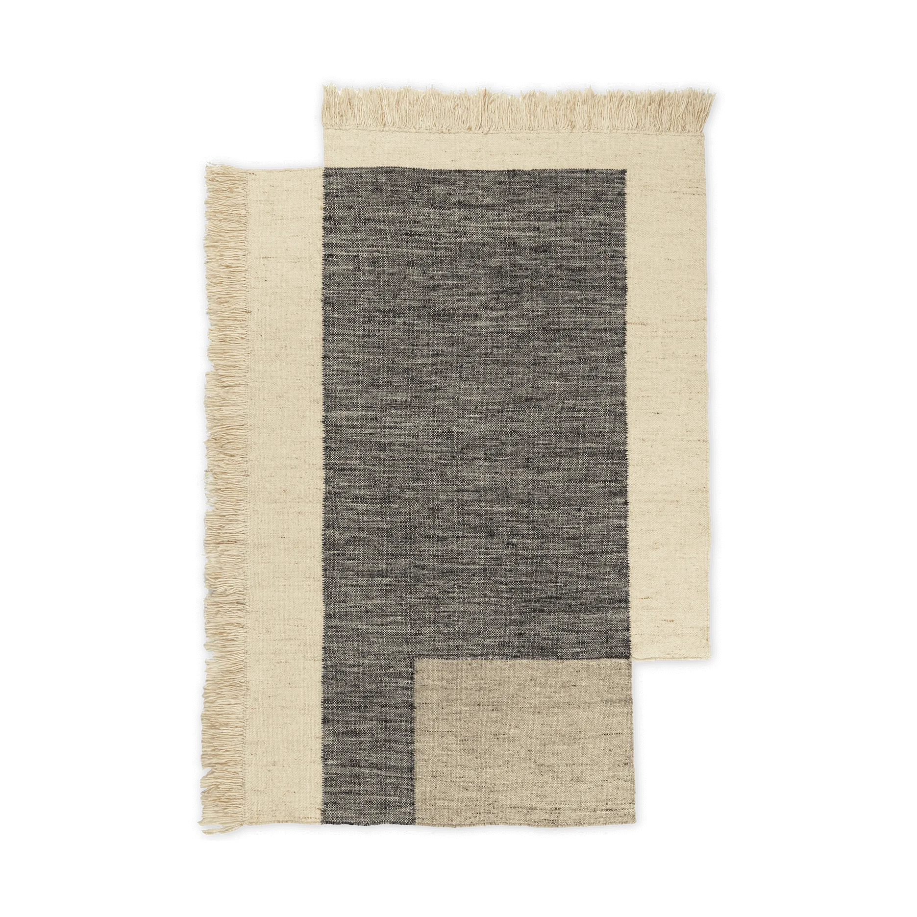 Counter μάλλινο χαλί, Κάρβουνο-εκρού, 140x200 εκατοστά Ferm Living